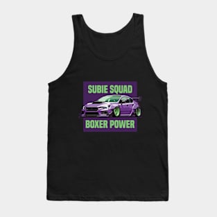 Subaru STI Car Art - Impreza WRX Widebody Modified Stance JDM Car Tank Top